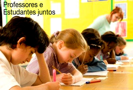 Teachers and students together