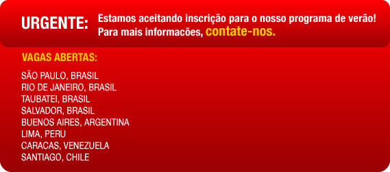 Urgente: Sao Paulo, Rio De Janeiro, Taubatei, Salvador, Buenos Aires, Lima, Caracas, Santiago